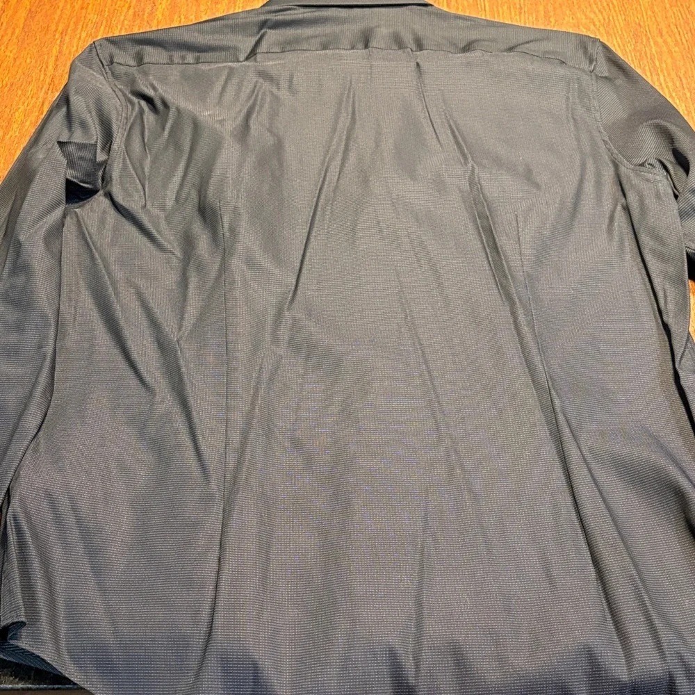 Calvin Klein Pattern Charcoal Dress Shirt - Picture 5 of 5